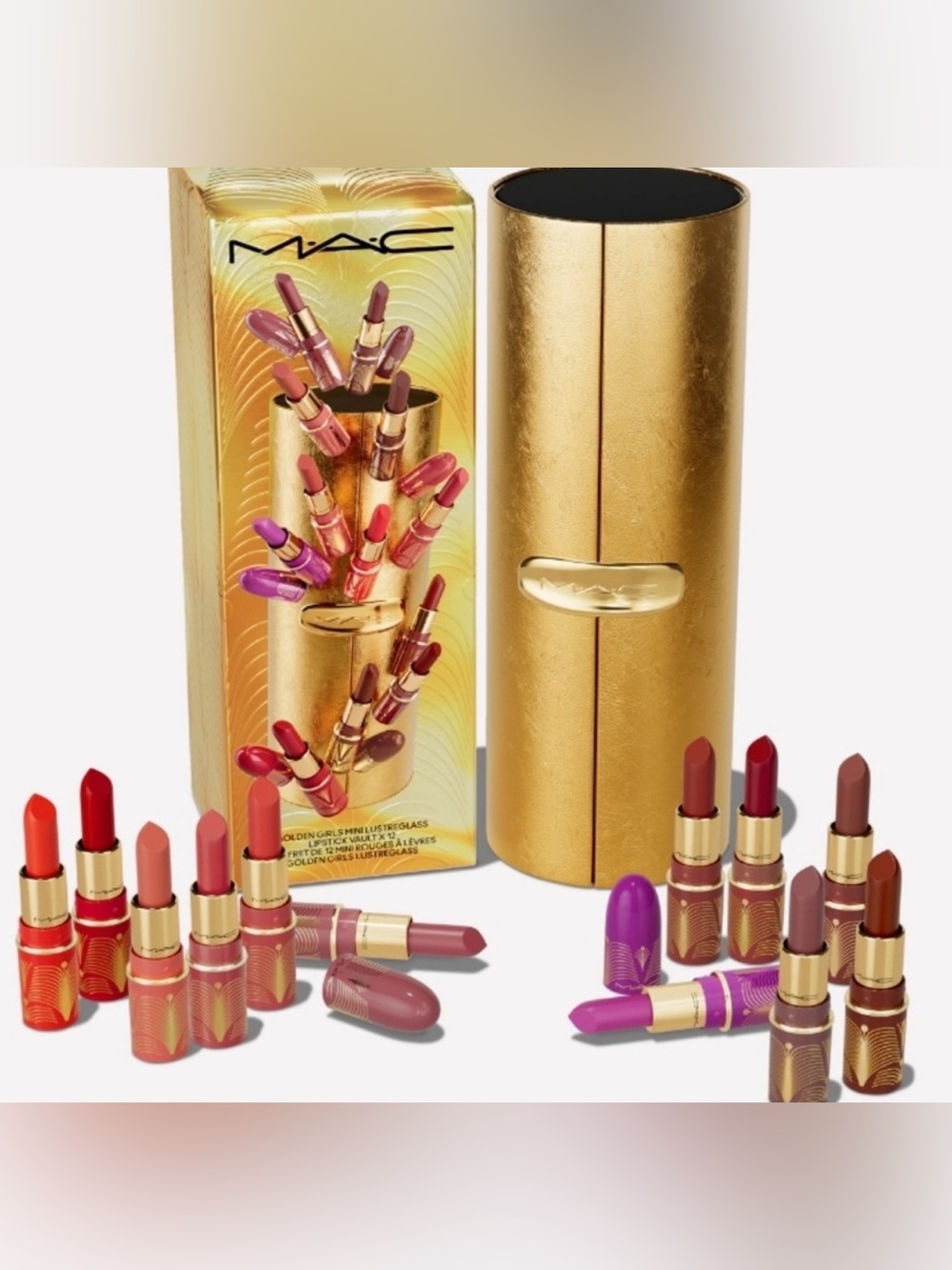 MAC Cosmetics Golden Girls Lustreglass Limited Edition Lipstick set